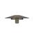 Yoroi Metal/Ceramic/Veneer Rectangular Extendable Dining Table