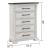 Faith 5-Drawer Wood Veneer Chest