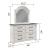 Faith Wood Veneer Mirror