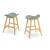 Falcon PU PR Wood Counter Stool