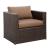 Olina 5-Piece Polyester/Faux Rattan Patio Sofa Set