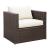Olina 5-Piece Polyester/Faux Rattan Patio Sofa Set