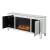 SM Mirrored TV Console w/2 Doors