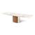 Yoroi Metal/Ceramic/Veneer Rectangular Extendable Dining Table