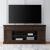 512 84-inch Wood 3-Drawer TV Console w/Firebox Insert & 2 Doors