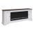 244 82-inch Wood TV Console w/Firebox Insert & 2 Doors