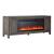 406 78-inch Wood TV Console w/Firebox Insert & 2 Doors