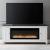 417 80-inch Wood TV Console w/Firebox Insert