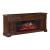 512 84-inch Wood 3-Drawer TV Console w/Firebox Insert & 2 Doors