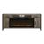 686 78-inch Wood 2-Drawer TV Console w/Firebox Insert & 2 Doors