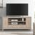 789 80-inch Wood 2-Drawer TV Console w/Firebox Insert & 2 Doors