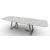 Sunshine W118.1-inch Ceramic/Metal Customizable Elliptical Dining Table