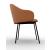 Holly Fab Fabric/Metal Customizable Dining Armchair