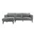 Flora Leather Sofa with Left Chaise