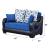 Florida Fabric/Leatherette Storage Sleeper Loveseat