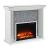SM Mirrored Indoor Fireplace Mantle