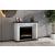 SM Carrara Fireplace Mantle w/Logs Insert