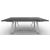 Sunshine W78.7-inch Ceramic/Metal Customizable Extendable Rectangular Dining Table