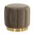 Franklin Round Velvet Ottoman