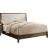 Enrico Leatherette/Wood Panel Bed, Eastern King Size