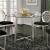 Abner Glass/Steel Round Counter Height Table