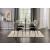 Abner Glass/Steel Round Dining Room Set