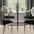 Abner Glass/Steel Round Dining Room Set