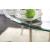Abner Glass/Steel Round Dining Table