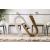 Cilegon Glass/Wood Dining Table