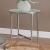 Freja Glass/Steel Round End Table