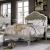 Eliora Leatherette/Mirror/Wood Tufted Panel Bed