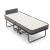 Folding Metal Duo Bed with Casters