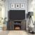 Myrtle 60-inch Fireplace w/2 Sliding Doors & Media Wire Management