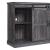 Myrtle 60-inch Fireplace w/2 Sliding Doors & Media Wire Management