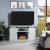 Myrtle 60-inch Fireplace w/2 Sliding Doors & Media Wire Management