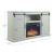 Myrtle 60-inch Fireplace w/2 Sliding Doors & Media Wire Management