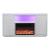 Timeless Electric Fireplace with Color LED Panel & Remote