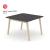 Nova Wood HPL Square 4-6-Person Meeting Table w/Power Socket