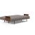 Frode Fabric Sofa Bed w/Walnut Arms