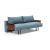 Frode Fabric Sofa Bed w/Walnut Arms