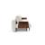 Frode Fabric Sofa Bed w/Walnut Arms