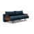 Frode Fabric Sofa Bed w/Walnut Arms
