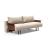 Frode Fabric Sofa Bed w/Walnut Arms