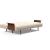 Frode Fabric Sofa Bed w/Walnut Arms