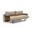 Frode Fabric Sofa Bed w/Walnut Arms