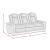 SM Lantana Faux Leather Power Reclining Sofa w/LED Light