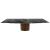 Yoroi Metal/Ceramic/Veneer Rectangular Extendable Dining Table
