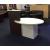 OVO Small 1-Person Reception Desk w/Left-Handed Counter Top, ADA Compliance