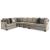 Bovarian 4-Piece Polyester L-Shaped Sectional Sofa