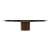 Yoroi Metal/Ceramic/Veneer Rectangular Extendable Dining Table